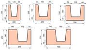 U-образный газобетонный блок Теплон ДxВxШ 500*250*300,  плотность D500